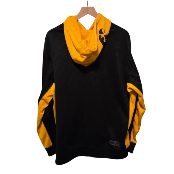 Iowa Hawkeyes Hoodie Mens Nike Therma Fit Black Pullover Sweatshirt Size XL - Picture 2 of 8